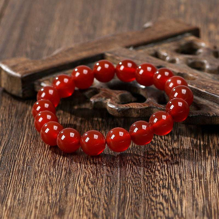 Women’s Carnelian Jewelry 8mm Beads Close Up