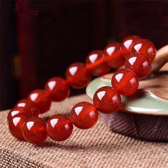 Women’s Carnelian Jewelry 8mm Beads Close Up
