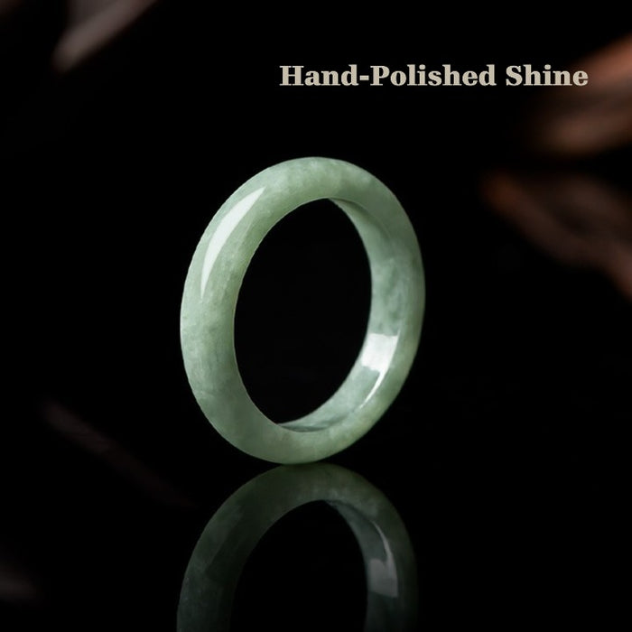Natural Jadeite Jade Ring for Harmony and Serenity