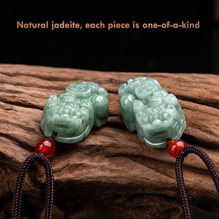 Feng Shui Pixiu Jade Pendant for Prosperity