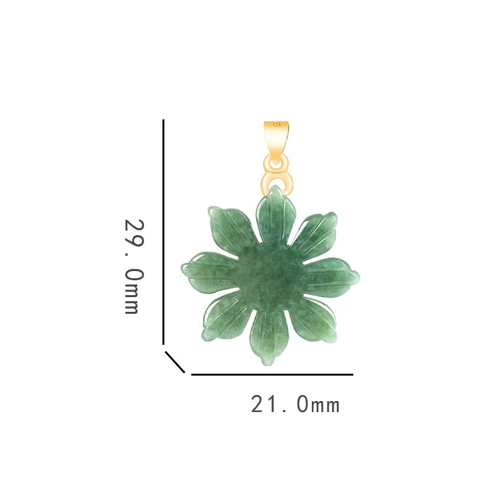 Certified Grade A natural jadeite pendant necklace authenticity detail