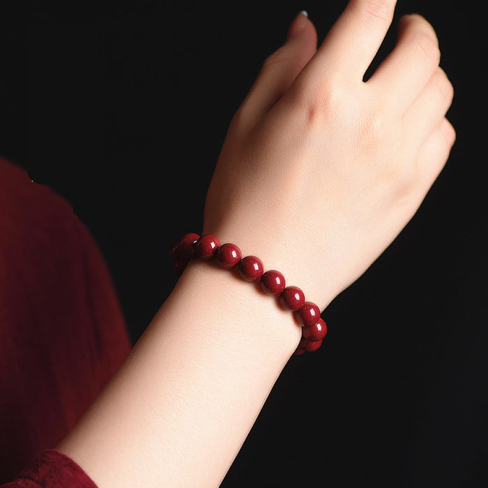 High Content Red Cinnabar Prosperity Bracelet Unisex