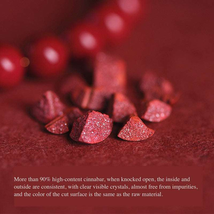 High-Quality Cinnabar Beads Jewelry Gift for Wealth