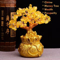 citrine crystal money tree feng shui décor for prosperity
