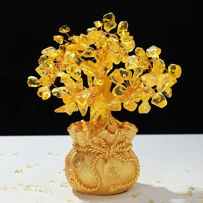 gemstone citrine tree decorative spiritual decor