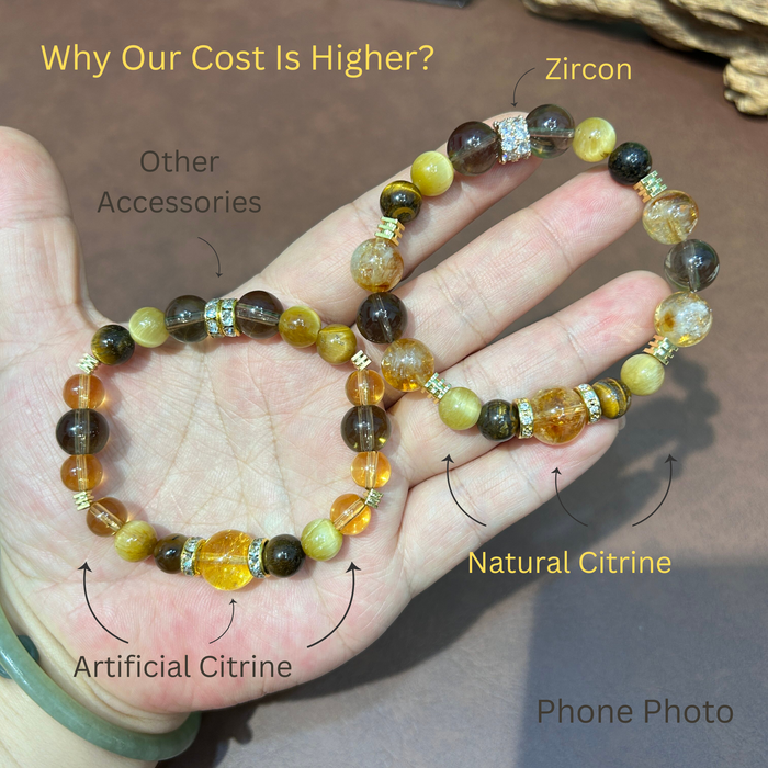 Citrine & Tiger Eye Women’s Wealth Bracelet