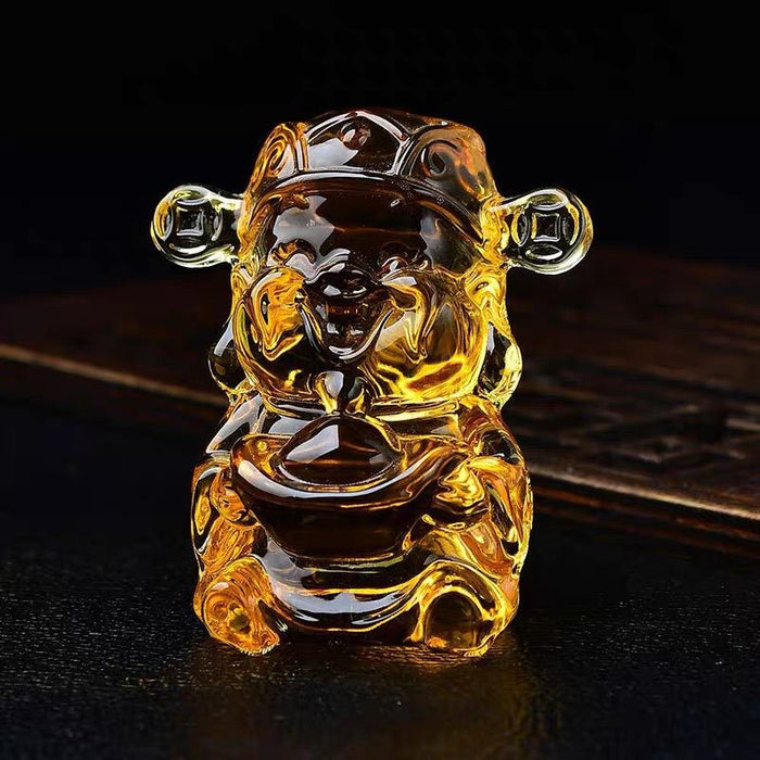 feng shui wealth god citrine crystal statue