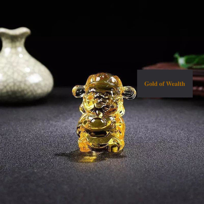 crystal statue for abundance and financial success