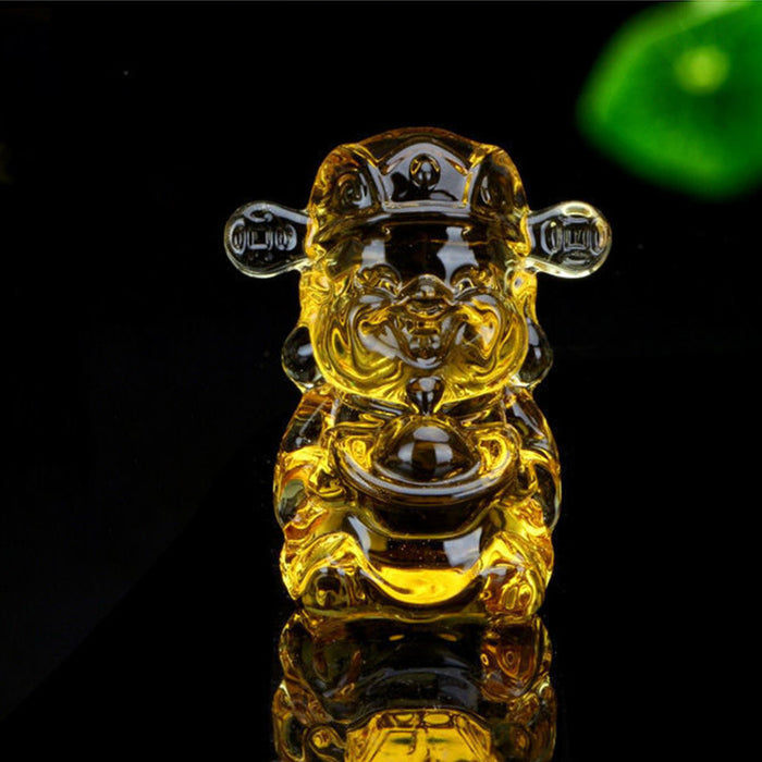 citrine wealth god statue feng shui prosperity décor