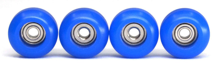 Teak Tuning CNC 100D Polyurethane Fingerboard Bearing Wheels, Dark Blue - Set of 4 Dark Blue