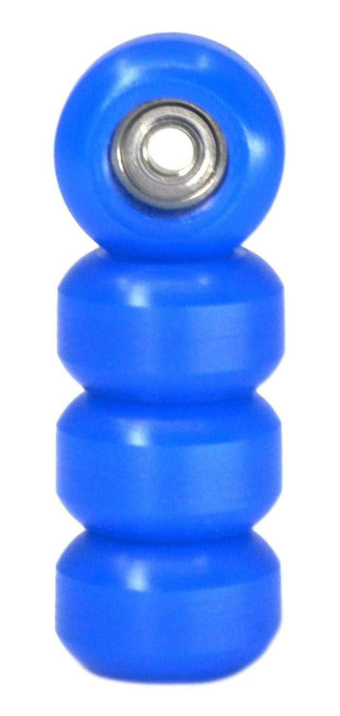 Teak Tuning CNC 100D Polyurethane Fingerboard Bearing Wheels, Dark Blue - Set of 4 Dark Blue