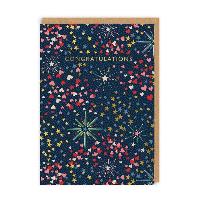 Congratulations Fireworks Card - The Regal Find