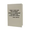 Cookie Monster Quote Letterpress Card - The Regal Find