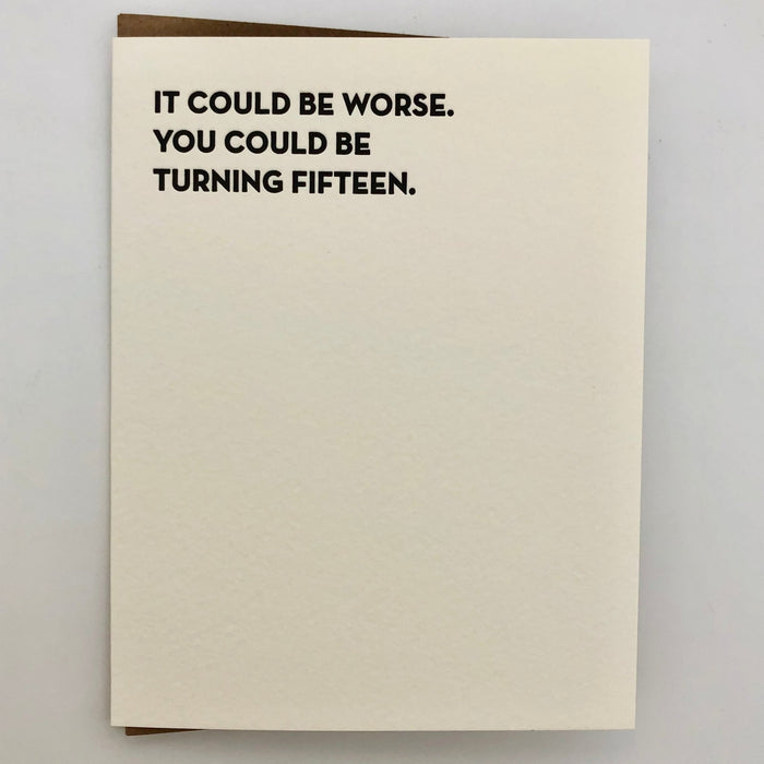 Could Be Turning Fifteen Birthday Card - The Regal Find