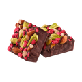 Dark Chocolate RASPBERRY ALMOND PISTACHIO BITES + Plant-Based Protein