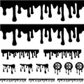 Teak Tuning DIY Slime Drip Stickers from Ramps/Deck (Extra Large 11" Sticker Sheet) Black