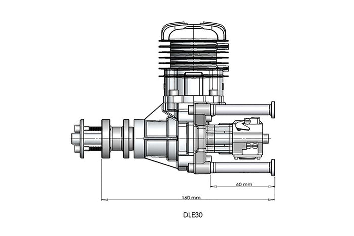Gas engine DLE 30DLE 30 30CC Model Gas engineUAVMODEL