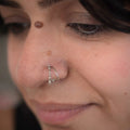 Double Hoop Nosepin Stud - Screw - Quirksmith