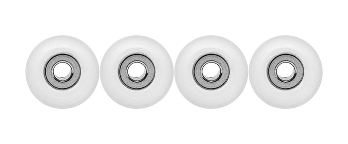 Teak Tuning Eco 85D CNC Poly Wheels - Rounded Shape - Clear Colorway