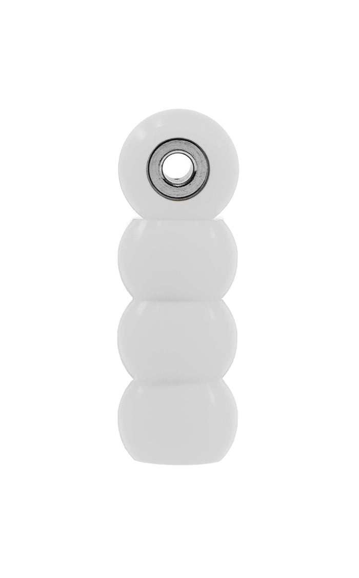 Teak Tuning Eco 85D CNC Poly Wheels - Rounded Shape - White Colorway