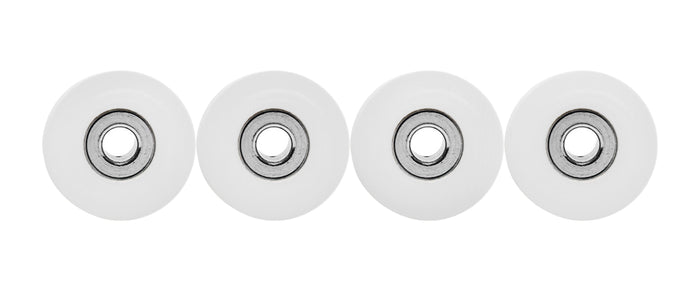 Teak Tuning Eco 85D CNC Poly Wheels - Rounded Shape - White Colorway