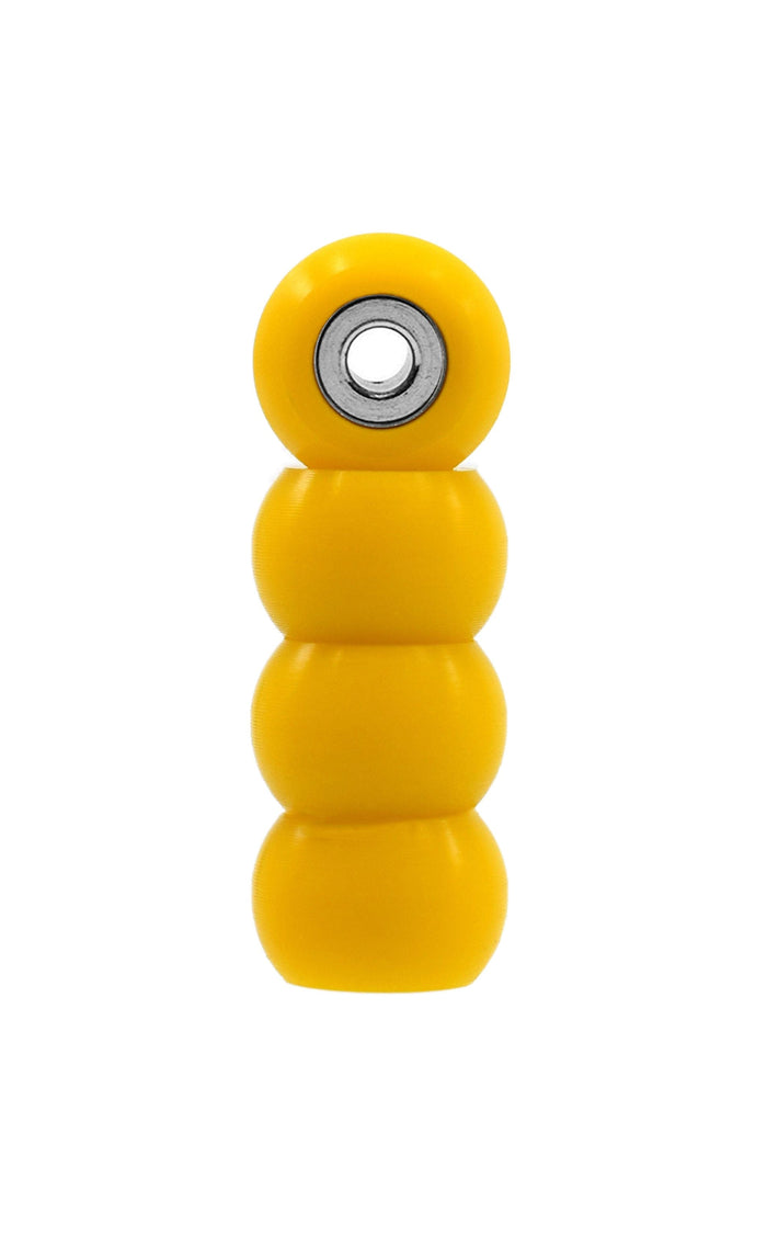 Teak Tuning Eco 85D CNC Poly Wheels - Rounded Shape - Yellow Colorway