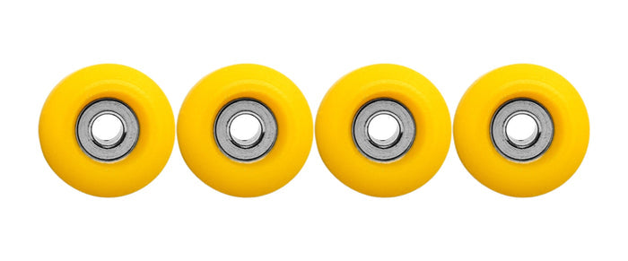 Teak Tuning Eco 85D CNC Poly Wheels - Rounded Shape - Yellow Colorway