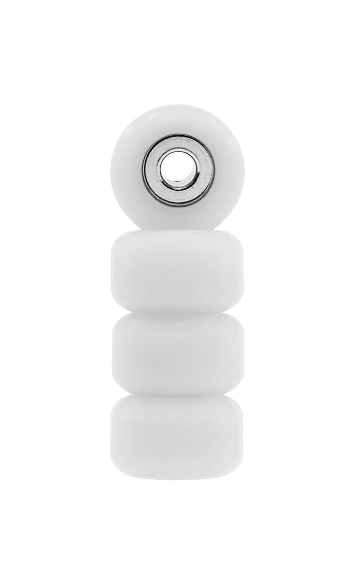 Teak Tuning Eco 85D CNC Poly Wheels - Street Shape - White Colorway