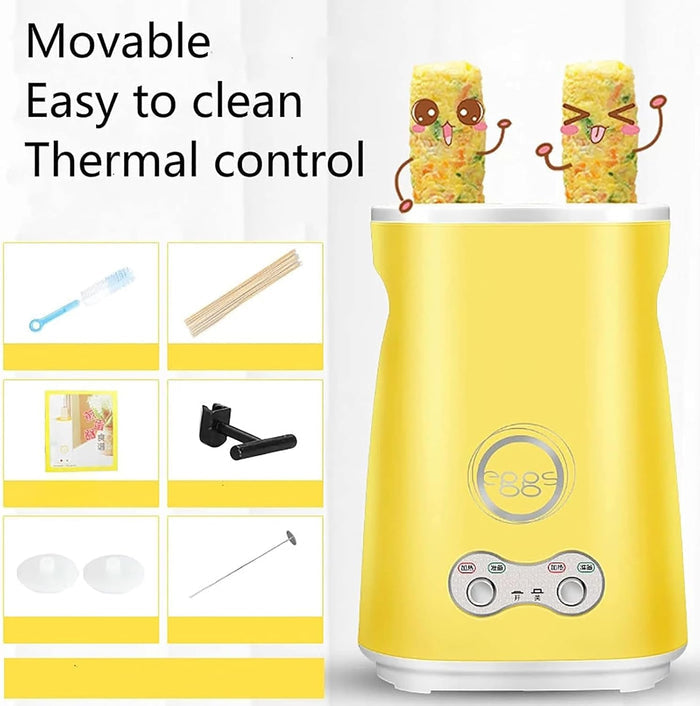 Electric Double Egg Roll Maker, 7-Minute Automatic Sausage Machine
