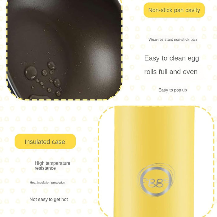 Electric Double Egg Roll Maker, 7-Minute Automatic Sausage Machine