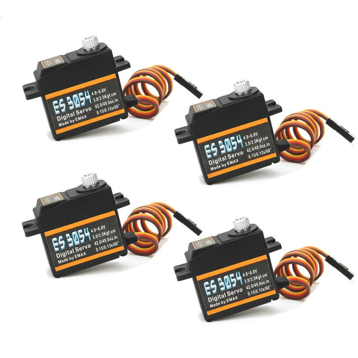 EMAX ES3054 digital servo for drones, 4.8-6.0V, 3.0/3.5kgf.cm torque, ideal for UAV modeling and RC projects