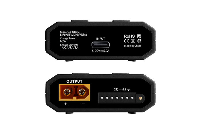 EV-PEAK E5 2-6S 60W 5A Model Airplane Balance Charger