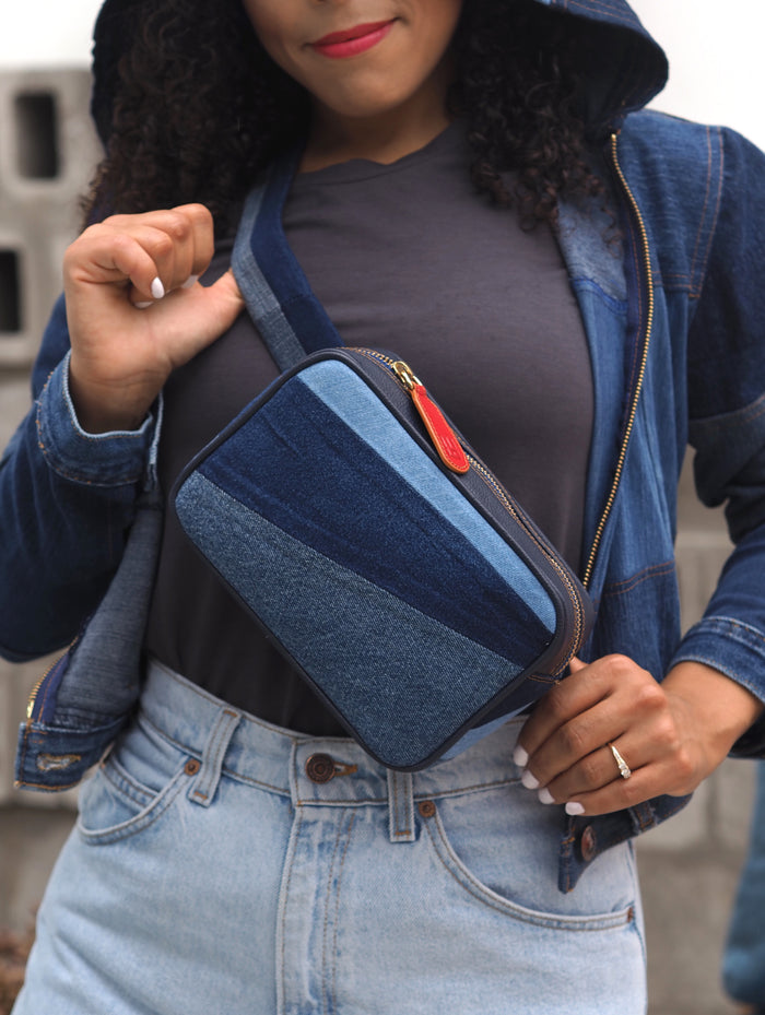 Fanny — Belt and crossbody bag Rosacandela x Milée royal blue