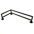 Teak Tuning Fence Style, L-Shaped Fingerboard Rail V2, 11" Long - Steel Construction - Made in USA - Black