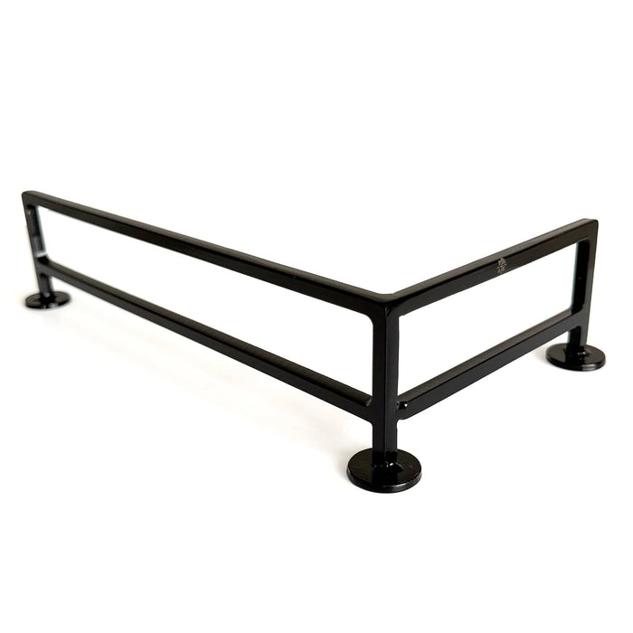 Teak Tuning Fence Style, L-Shaped Fingerboard Rail V2, 11" Long - Steel Construction - Made in USA - Black