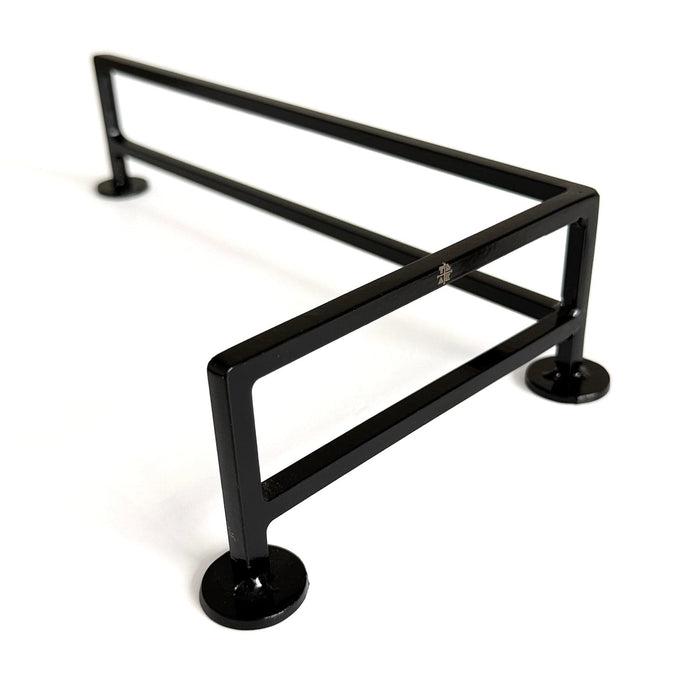 Teak Tuning Fence Style, Reverse L-Shaped Fingerboard Rail V2, 11" Long - Steel Construction - Made in USA - Black