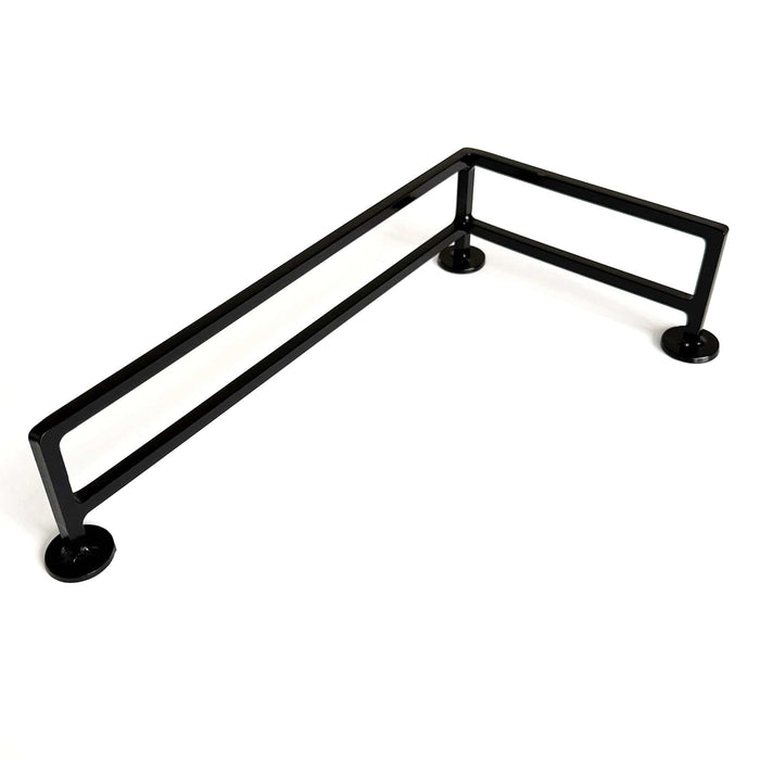 Teak Tuning Fence Style, Reverse L-Shaped Fingerboard Rail V2, 11" Long - Steel Construction - Made in USA - Black