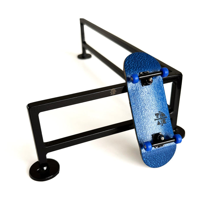 Teak Tuning Fence Style, Reverse L-Shaped Fingerboard Rail V2, 11" Long - Steel Construction - Made in USA - Black