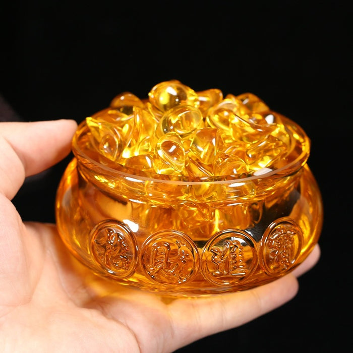 feng shui citrine treasure bowl for wealth and prosperity