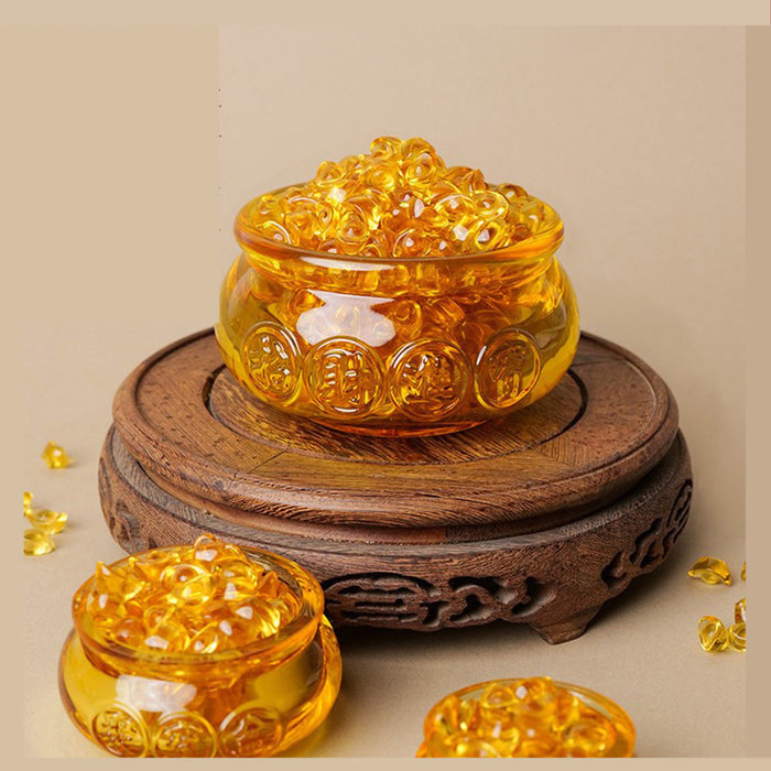citrine ingots crystal set feng shui abundance symbol