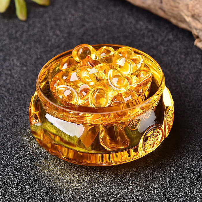 citrine ingots crystal set feng shui abundance symbol