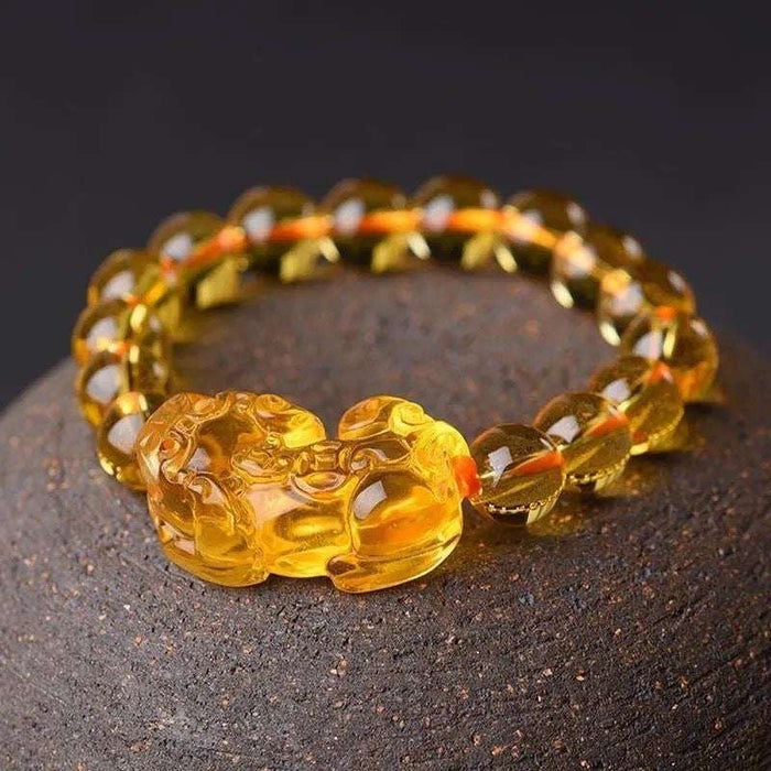 handmade feng shui wealth bracelet crystal prosperity jewelry
