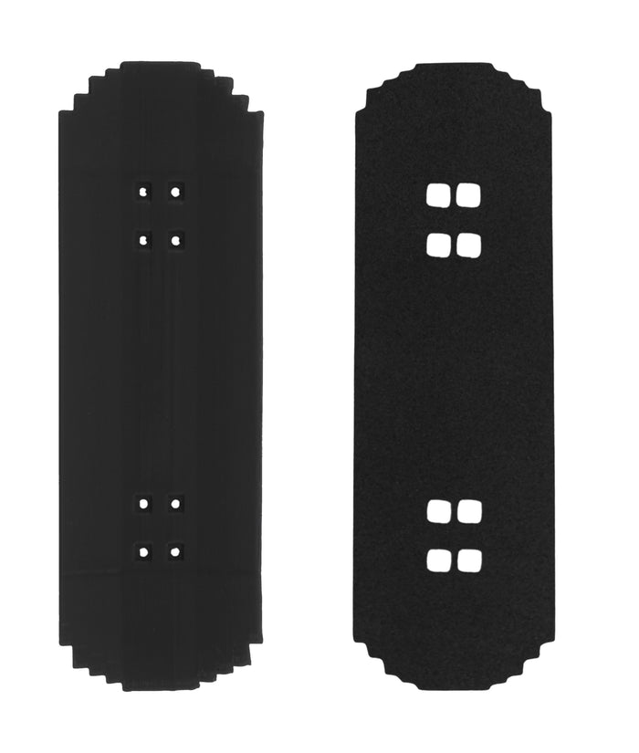 Teak Tuning Fingerboard Pixelated Poly Deck, "Battle Pass Black" - 32mm x 100mm