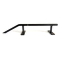 Teak Tuning Fingerboard Rail with Pole Jam Entrance V2, 12.5" Long - Steel Construction - Made in USA - Black
