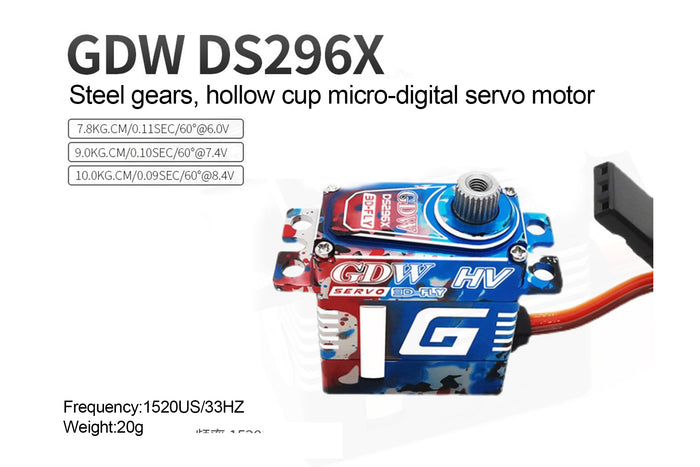 GDW Coreless Micro Digital Servo DS296X