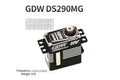 GDW DS290MG DS595MG Metal Gear Helicopter Swashplate Servo