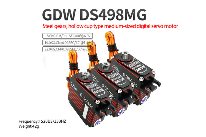 GDW DS498MG High-Torque 22kg Servo