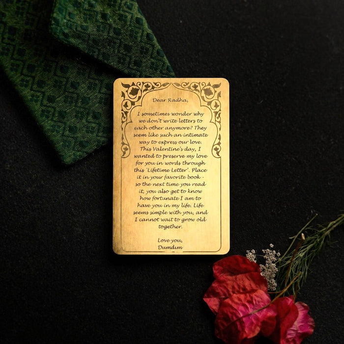 Gift a poetry - Brass - Quirksmith