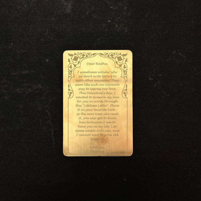 Gift a poetry - Silver Plated - Quirksmith