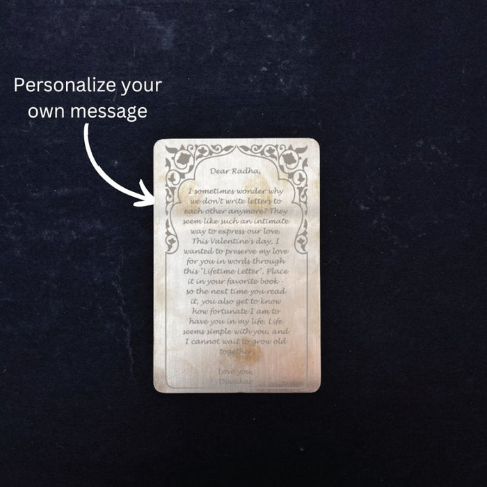 Gift a poetry - Silver Plated - Quirksmith